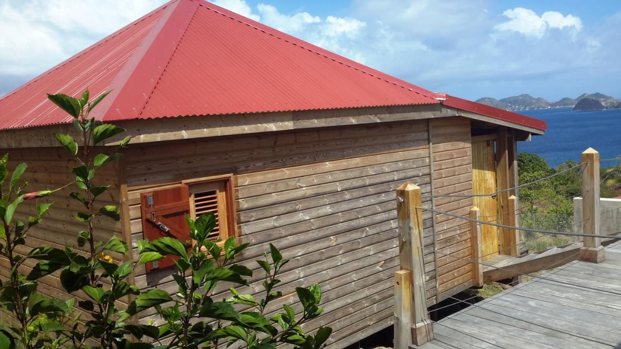 Ti Kaz Anoli Cottage En Bois Avec Vue Sur La Baie Terre-de-Bas Zewnętrze zdjęcie