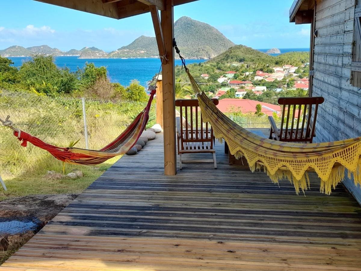 Ti Kaz Anoli Cottage En Bois Avec Vue Sur La Baie Terre-de-Bas Zewnętrze zdjęcie