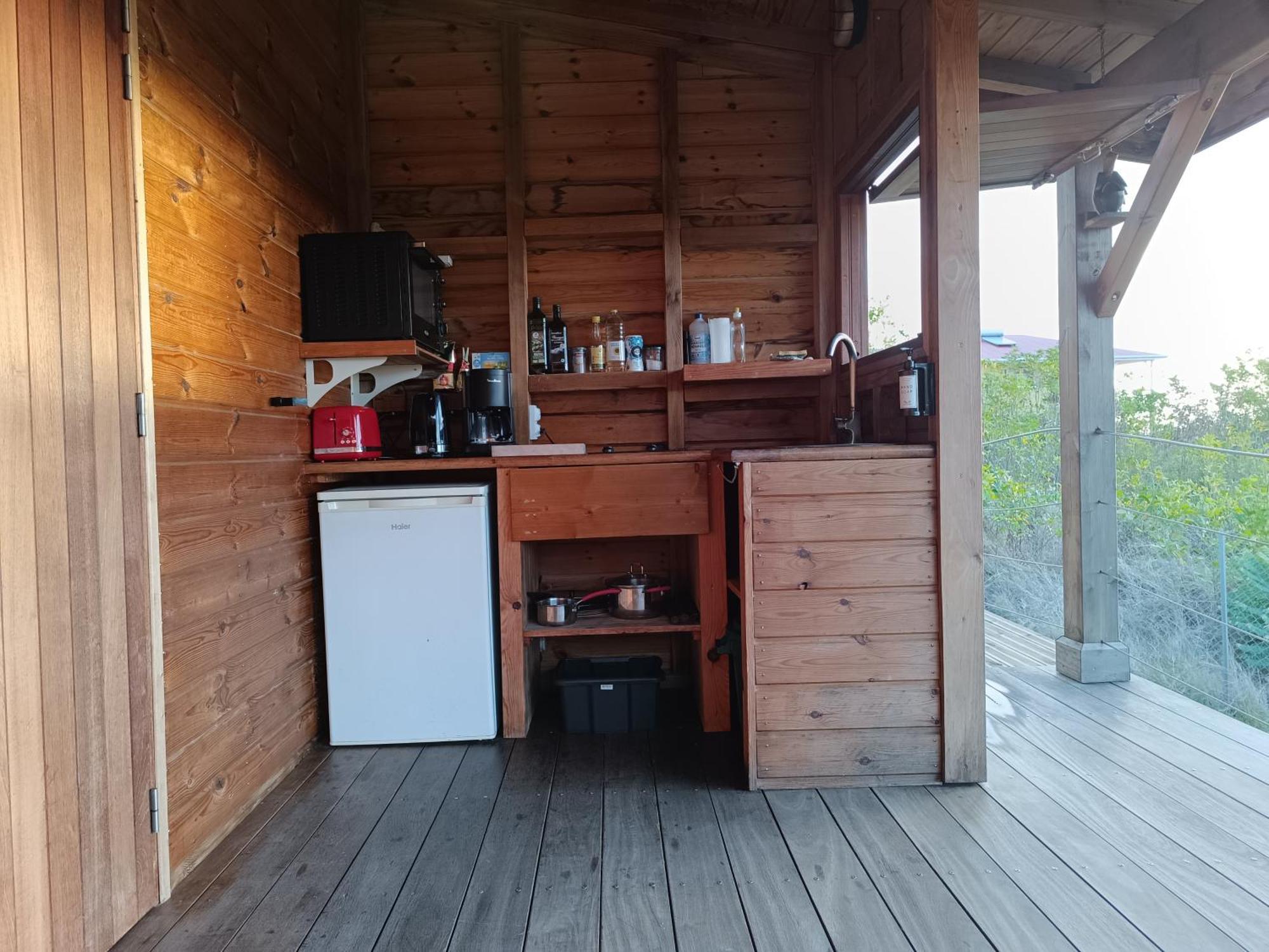 Ti Kaz Anoli Cottage En Bois Avec Vue Sur La Baie Terre-de-Bas Zewnętrze zdjęcie